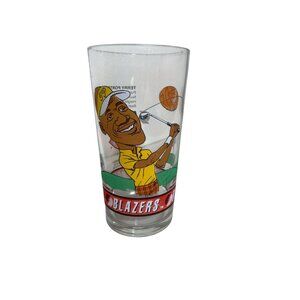 Terry Porter 1992-93 Blazers Dairy Queen Collector Glass - Basketball & Golf Mot